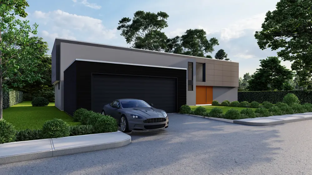 Home design 4 bedrooms 4.5 bathrooms 2 story Style House modern Code #HS742-6